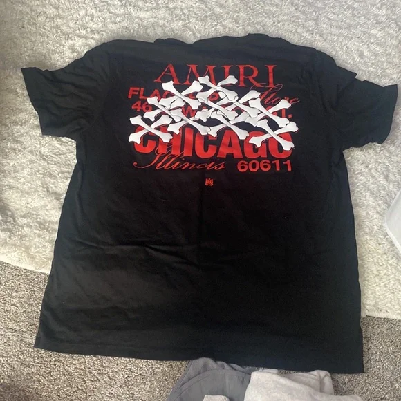 amiri black t-shirt